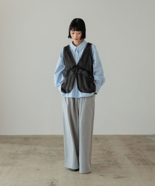 LOWRYS FARM（ローリーズファーム） ベスト ジレ サテンレースベスト