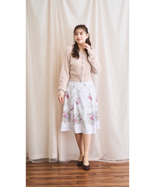 レッセパッセ★ニット★カーディガン LAISSE PASSE（レッセパッセ） カーディガン MEDIUM パープル