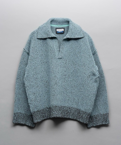 「MAISON SPECIAL」 長袖ニット 2 ミント メンズの画像