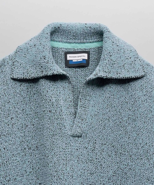 「MAISON SPECIAL」 長袖ニット 2 ミント メンズの画像