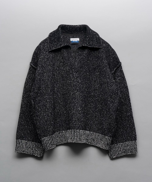 「MAISON SPECIAL」 長袖ニット 2 ミント メンズの画像