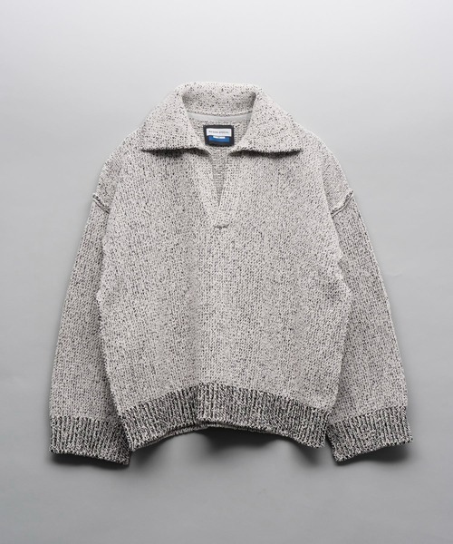 「MAISON SPECIAL」 長袖ニット 2 ミント メンズの画像