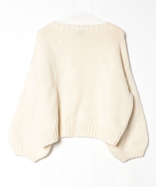 「cardo fabrica」 長袖ニット FREE ホワイト レディース_画像2