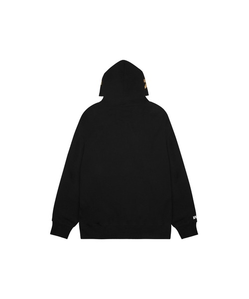 「AAPE BY A BATHING APE」 プルオーバーパーカー MEDIUM ブラック メンズの画像