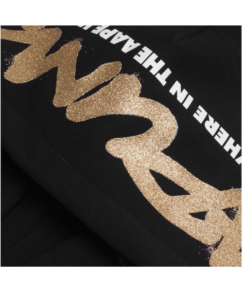 「AAPE BY A BATHING APE」 プルオーバーパーカー MEDIUM ブラック メンズの画像