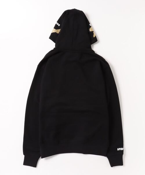 「AAPE BY A BATHING APE」 プルオーバーパーカー MEDIUM ブラック メンズの画像