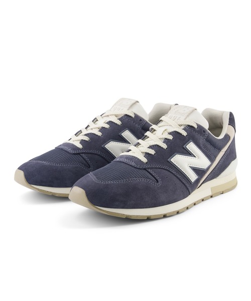 「New Balance」 ローカットスニーカー 24.0cm ネイビー レディース_5