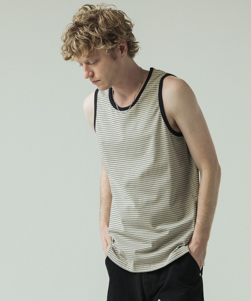 SLICK（スリック） tシャツ 「SLICK/スリック」30/2 Micro Border Tank
