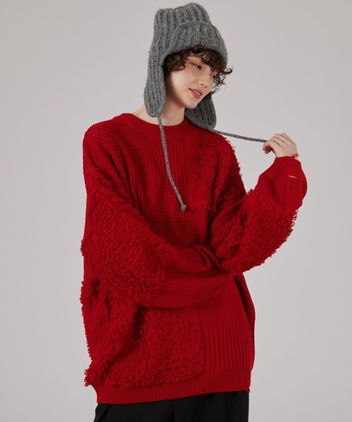 「ONCILY」 長袖ニット MEDIUM ブラック メンズ_画像8