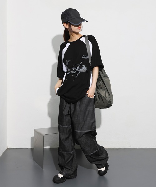 「FOLLOWIN」 ローカットスニーカー 25.0cm ブラック レディース_画像3