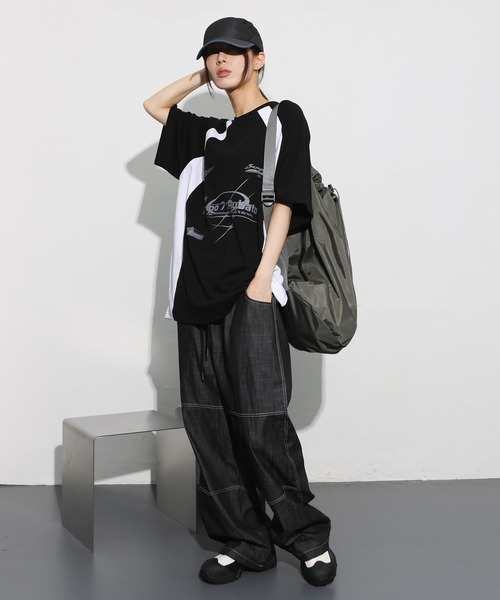 「FOLLOWIN」 ローカットスニーカー 25.0cm ブラック レディース_画像4