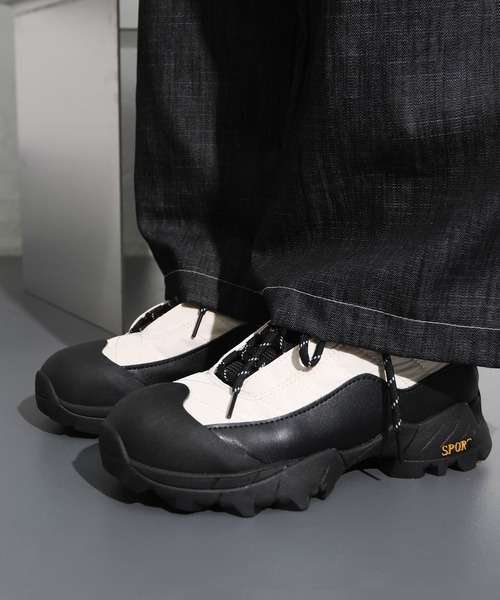 「FOLLOWIN」 ローカットスニーカー 25.0cm ブラック レディース_画像9
