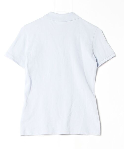 「LACOSTE」 半袖ポロシャツ 36 ブルー レディース_画像2
