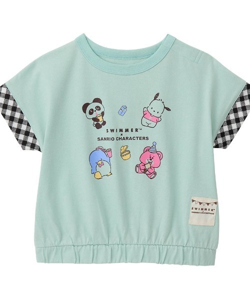 SWIMMER（スイマー） tシャツ SWIMMER×サンリオキャラクターズ 袖口