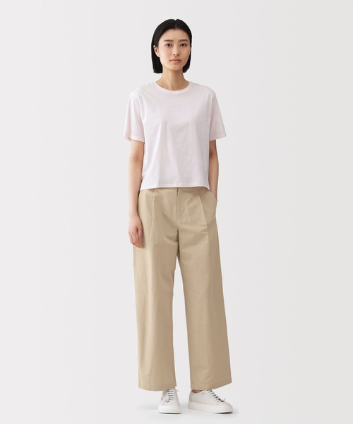 MUJI Labo ワイドパンツ パンツ 「MUJI Labo」婦人 綿混タックワイド