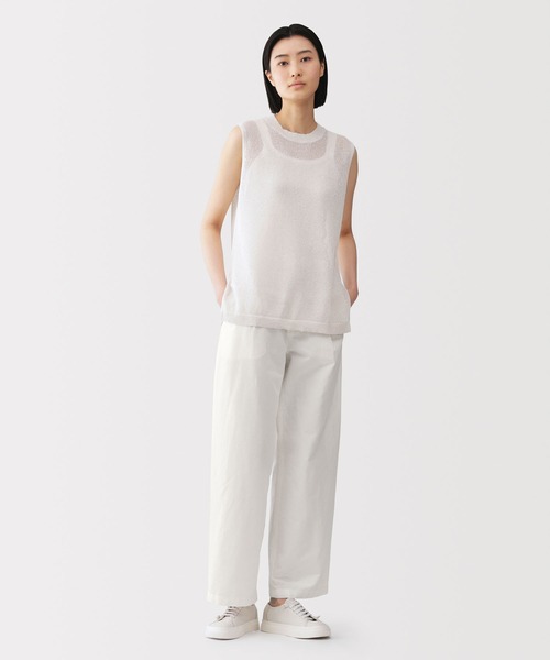 MUJI Labo ワイドパンツ パンツ 「MUJI Labo」婦人 綿混タックワイド