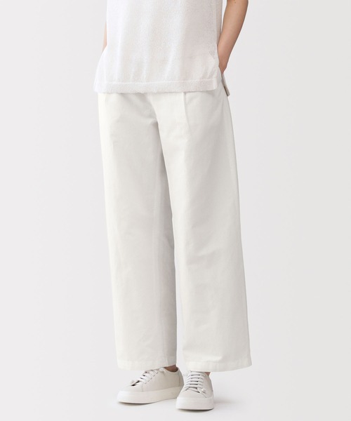 MUJI Labo ワイドパンツ パンツ 「MUJI Labo」婦人 綿混タックワイド