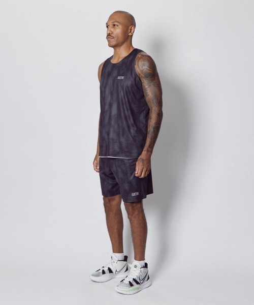 XLARGE AKTR タンクトップ　セットアップ タンクトップ AKTR MELT CAMO REVERSIBLE TANK（アクター メルト カモ