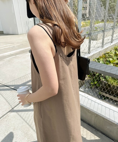 「andme」 「alma design」サロペットスカート M ブラック レディース_画像7