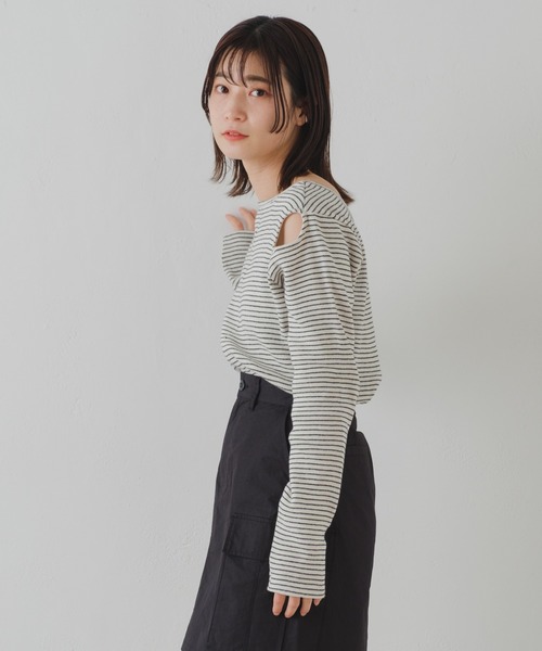「Kastane」 長袖カットソー FREE ベージュ レディース_画像8