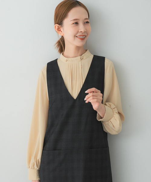 URBAN RESEARCH ROSSO WOMEN」 ノースリーブワンピース 38 ネイビー