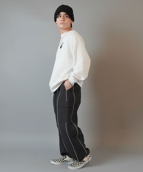 「SPINNS」 カーゴパンツ L ネイビー メンズ_画像8