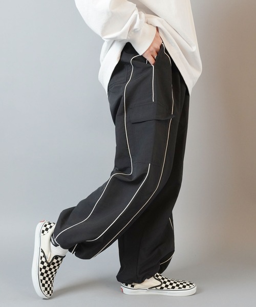 「SPINNS」 カーゴパンツ L ネイビー メンズ_画像9