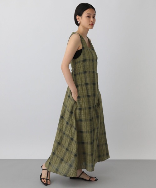 「A part by」 ノースリーブワンピース FREE グリーン系その他4 レディース_画像5