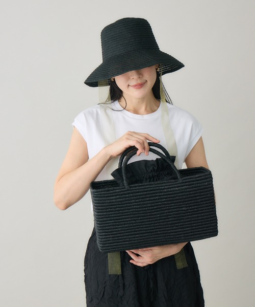kuros'（クロス） かごバッグ カゴバッグ 「ラフィアバッグ浅型対応