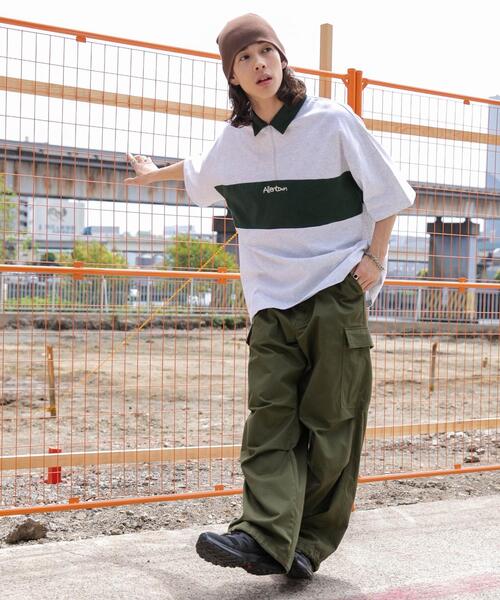 「WEGO」 半袖Tシャツ LARGE ライトグレー メンズ_画像3
