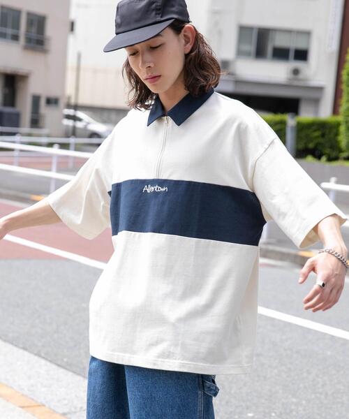 「WEGO」 半袖Tシャツ LARGE ライトグレー メンズ_画像6