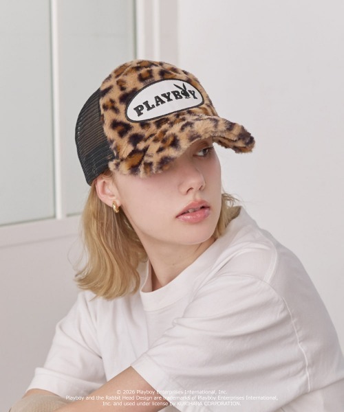 PLAYBOY（プレイボーイ） キャップ 帽子 レディース FUR TRUCKER CAP