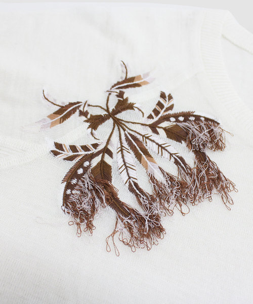Audition tシャツ M0550 フェザー刺繍 フィールソフトプル