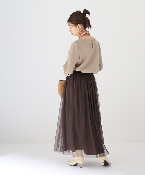 シャツ シャツ ブラウス ダブルクロスバックスキッパーブラウス ZOZOTOWN PayPayモール店 - 通販 - PayPayモール ベージュ