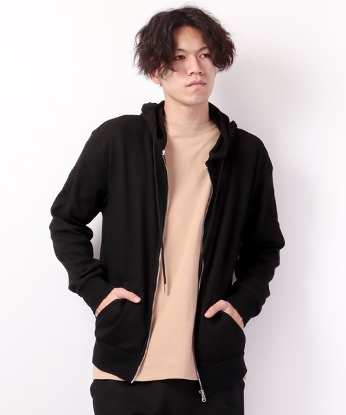 大人気◆関税込◆Dime◆プレミアムワッフルジップパーカー FUNALIVE パーカー セットアップ ワッフル生地zipパーカー