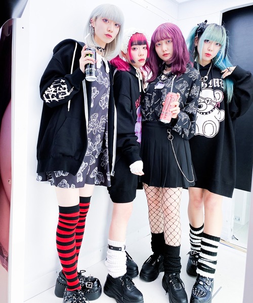 SPINNS 靴下 ボーダーハイソックス レディース : ZOZOTOWN Yahoo
