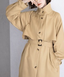 GRANCY トレンチコート　M GRANCY】Patterned Long Trench Coat / 総柄ロングトレンチ