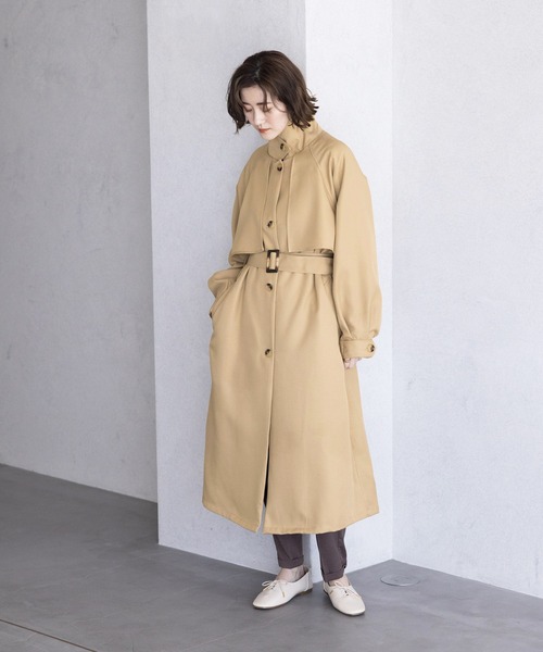 GRANCY トレンチコート コート 「GRANCY」Patterned Long Trench