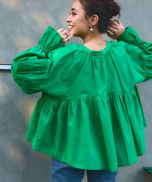 titivate（ティティベイト） ブラウス シャツ キャンディースリーブ