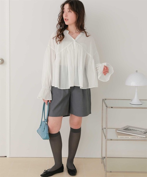 titivate（ティティベイト） ブラウス シャツ キャンディースリーブ