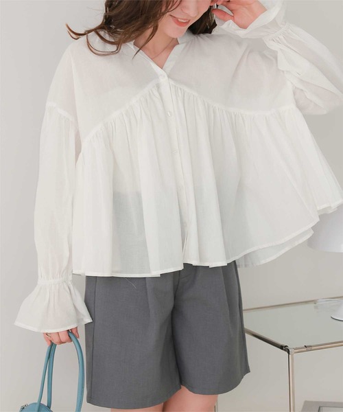 titivate（ティティベイト） ブラウス シャツ キャンディースリーブ