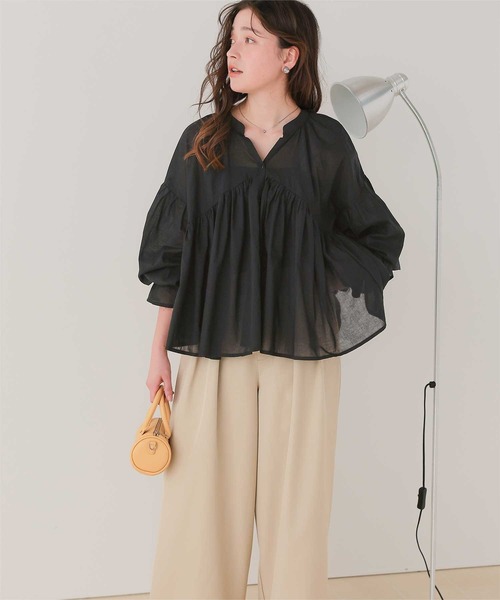 titivate（ティティベイト） ブラウス シャツ キャンディースリーブ