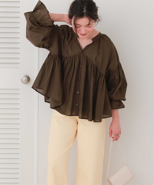 titivate（ティティベイト） ブラウス シャツ キャンディースリーブ