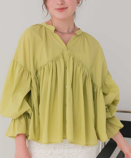 titivate（ティティベイト） ブラウス シャツ キャンディースリーブ