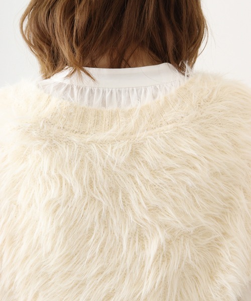ニット セーター ＆soiree Vネックモヘアライクニットベスト レディース ＆soiree ニット セーター Vネックモヘアライクニットベスト