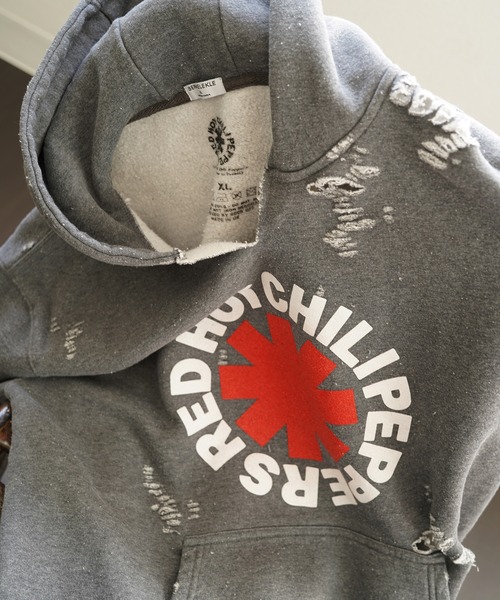 THRIFTY LOOK パーカー スリフティルック / WORN-OUT BAND HOODIE 