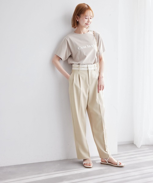 最終価格 【美品】 ROPE PICNIC ベージュ パンツスーツ 38 M