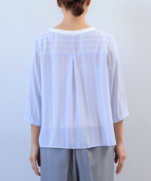 ブラウス シャツ 「L〜5L 大きいサイズ」フロンド タック ブラウス レディース fleur by mint breeze ブラウス シャツ 「L〜5L 大きいサイズ