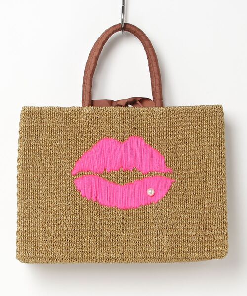 a-jolie アジョリー リップデザインカゴバッグ アジョリー大きめカゴバッグ リップモチーフ入荷しました