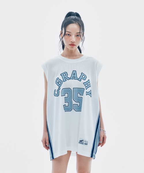 codegraphy tシャツ C.GRAPHY Mesh Jersey Sleeveless メンズ